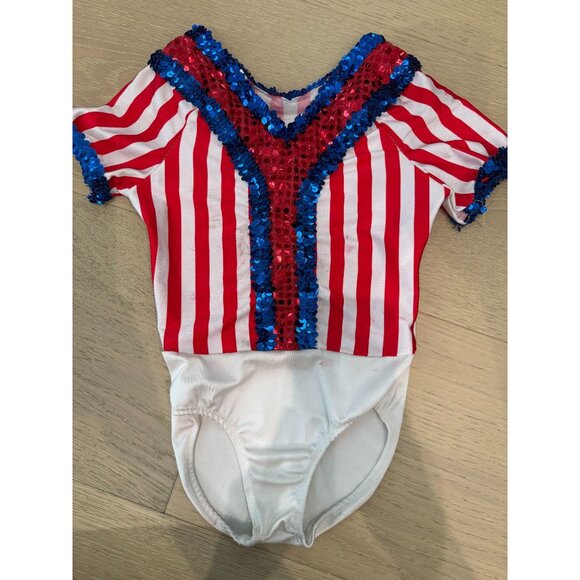 Toddler Girl Dansco U.S.A. Sequin Baseball Dance Outfit, size 3T - Picture 9 of 16